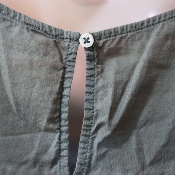 Loft Green Tank Top with Lacey Details Key Hole Med - Picture 9 of 11